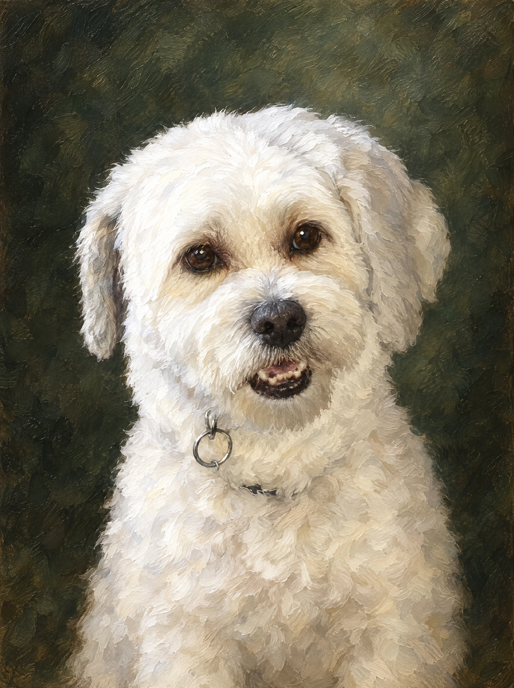 Classic style pet portrait example